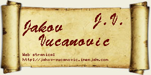 Jakov Vučanović vizit kartica